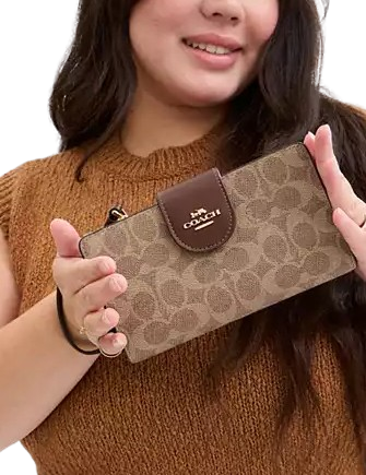 Coach Phone Wallet In Signature Canvas - Image 2