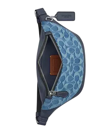 Coach Warren Mini Belt Bag In Signature Denim - Image 2