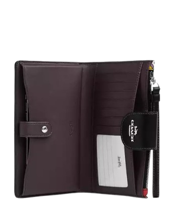 Coach Phone Wallet With Heart Bolt Print - Image 2