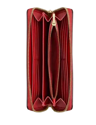 Coach Long Zip Around Wallet In Signature Canvas - Image 4