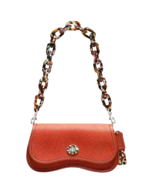 Coach Wavy Dinky Bag In Coachtopia Leather