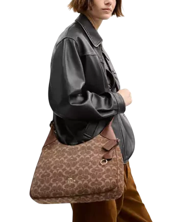 Coach Ella Shoulder Bag In Signature Chenille - Image 3