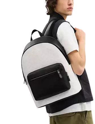 Coach West Backpack In Signature Canvas - Image 4