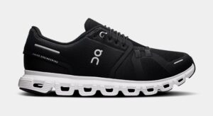 Cloud 6 Womens Running Shoes (Black/White)
