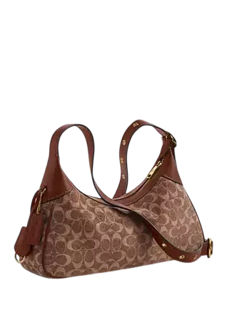 Coach Ella Small Shoulder Bag In Signature Chenille - Image 4