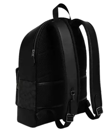 Coach West Backpack In Signature Canvas With Varsity Stripe - Image 3