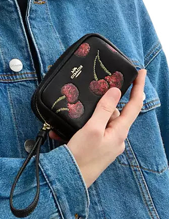 Coach Pouch Wristlet With Cherry Print - Image 2