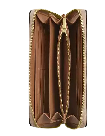 Coach Long Zip Around Wallet In Signature Canvas With Floral Print - Image 2