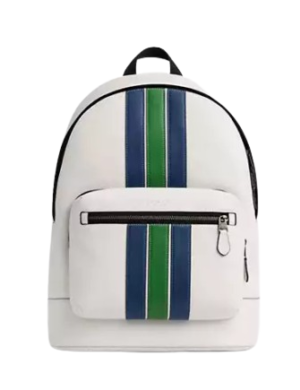 Coach West Backpack With Varsity Stripe
