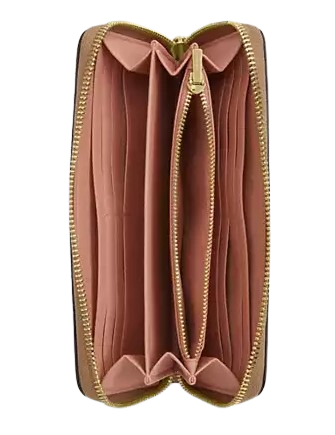 Coach Long Zip Around Wallet In Signature Canvas With Floral Print - Image 2
