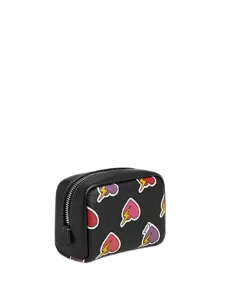 Coach Pouch Wristlet With Heart Bolt Print - Image 4