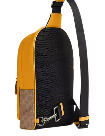 Coach West Pack In Colorblock Signature Canvas - Image 3