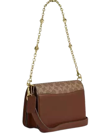 Coach Quinn Bag In Signature Canvas With Floral Chain - Image 3