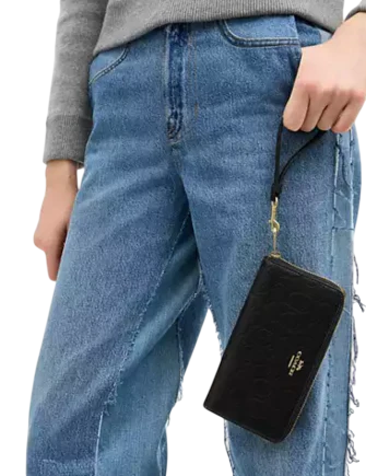 Coach Long Zip Around Wallet In Signature Leather - Image 3
