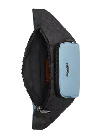 Coach Racer Belt Bag In Colorblock Signature Canvas - Image 2