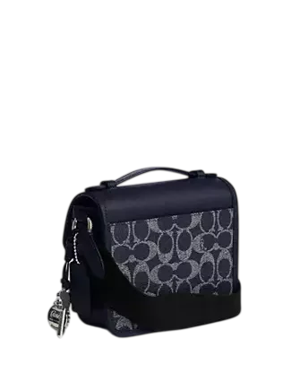 Coach Racer Crossbody Bag In Signature Canvas With Charms - Image 2