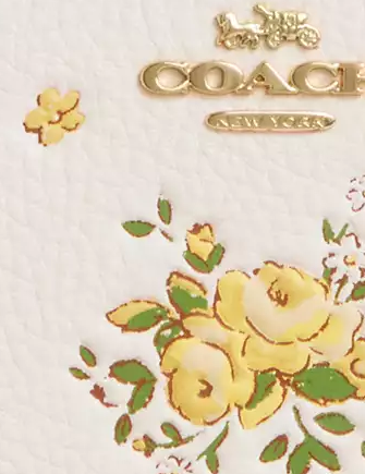 Coach Long Zip Around Wallet With Floral Print - Image 3