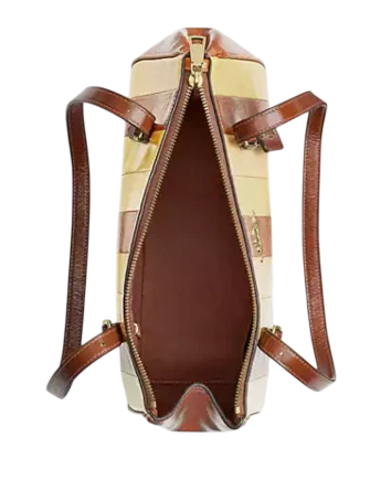 Coach Asher Shoulder Bag With Striped Patchwork - Image 3