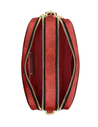 Coach Mini Carey Crossbody Bag In Signature Canvas - Image 3