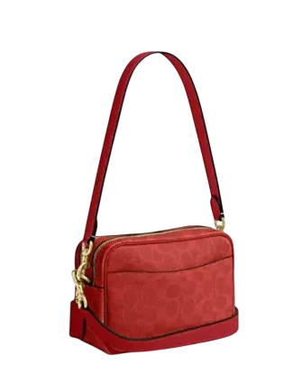 Coach Mini Carey Crossbody Bag In Signature Canvas - Image 4