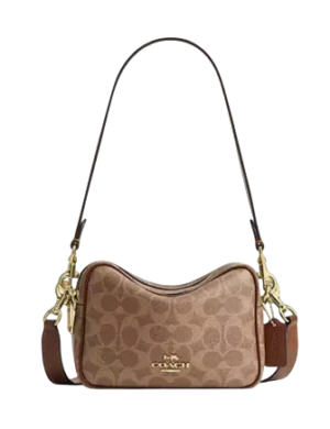 Coach Mini Carey Crossbody Bag In Signature Canvas