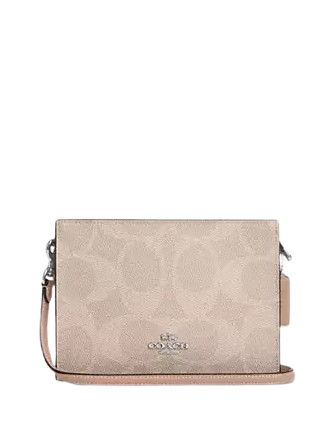 Coach Slim Crossbody Bag In Signature Canvas