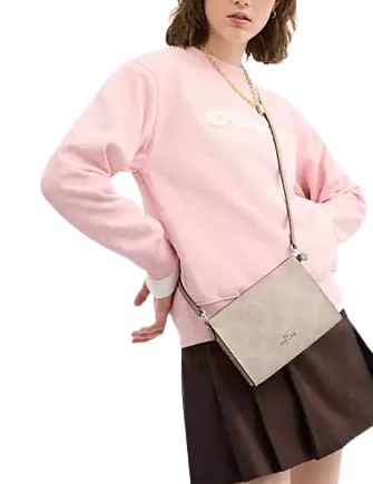 Coach Slim Crossbody Bag In Signature Canvas - Image 2