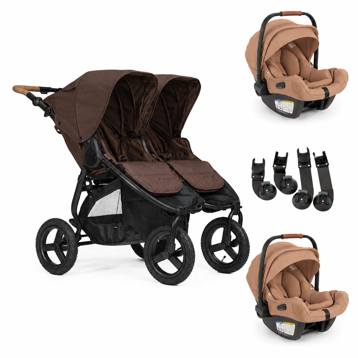 Bumbleride Indie Twin + Two Pipa Aire Travel System - Image 24