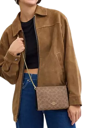 Coach Slim Crossbody Bag In Signature Canvas - Image 2