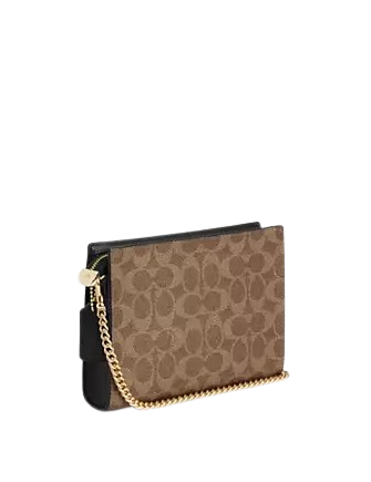 Coach Slim Crossbody Bag In Signature Canvas - Image 4