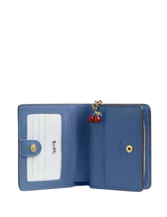 Coach Snap Wallet In Loved Denim With Charm - Image 2