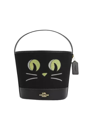 Coach Trick Or Treat Bucket With Halloween Cat