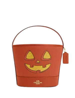 Coach Trick Or Treat Bucket With Halloween Pumpkin