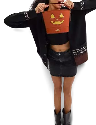 Coach Trick Or Treat Bucket With Halloween Pumpkin - Image 2