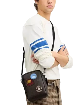 Coach Tristan Crossbody Bag 14 In Signature Canvas With Patches - Image 2