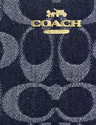 Coach Snap Wallet In Signature Denim - Image 3