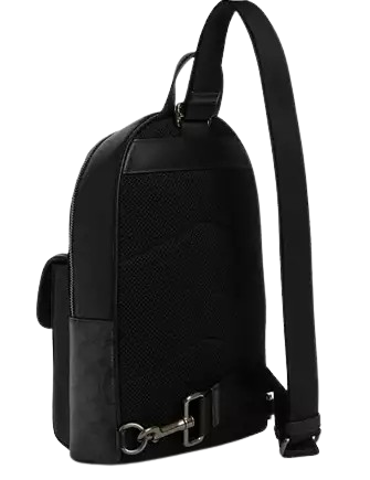 Coach Turnlock Sling Pack In Signature Canvas - Image 4