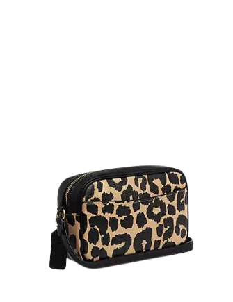 Coach Mini Jamie Camera Bag With Leopard Print - Image 4
