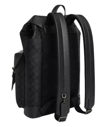 Coach Warner Backpack In Signature Canvas - Image 3