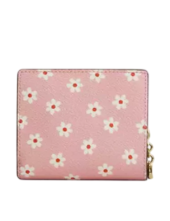 Coach Snap Wallet With Floral Print - Image 4