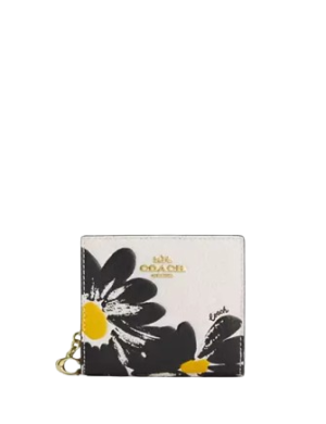 Coach Snap Wallet With Floral Print