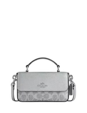 Coach Mini Josie Top Handle Bag In Signature Canvas