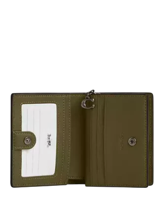 Coach Snap Wallet With Patchwork And Snake Print - Image 2