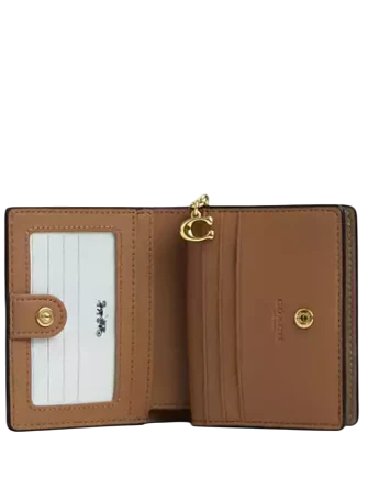 Coach Snap Wallet With Patchwork And Snake Print - Image 2