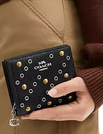 Coach Snap Wallet With Rivets - Image 3