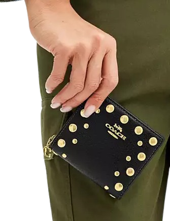 Coach Snap Wallet With Rivets - Image 3