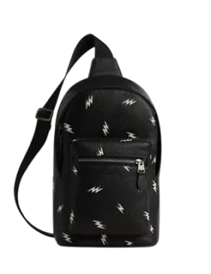 Coach West Pack With Lightning Bolt Print