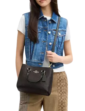 Coach Station Carryall Bag In Signature Canvas - Image 3