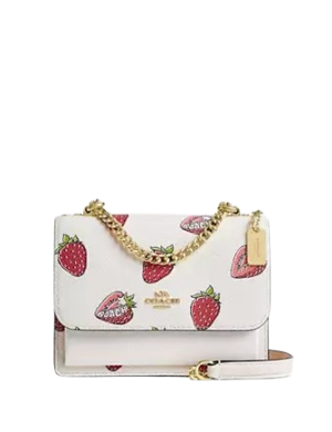 Coach Mini Klare Crossbody Bag With Strawberry Print