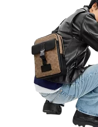 Coach Track Pack In Signature Canvas - Image 4